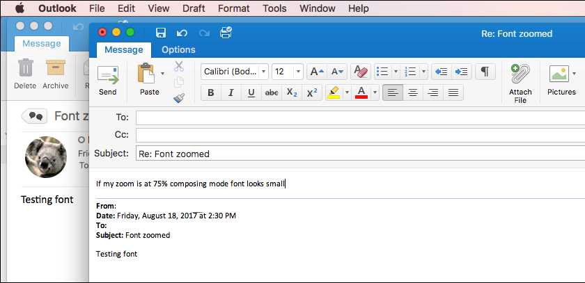 problem with outlook 2016 for mac